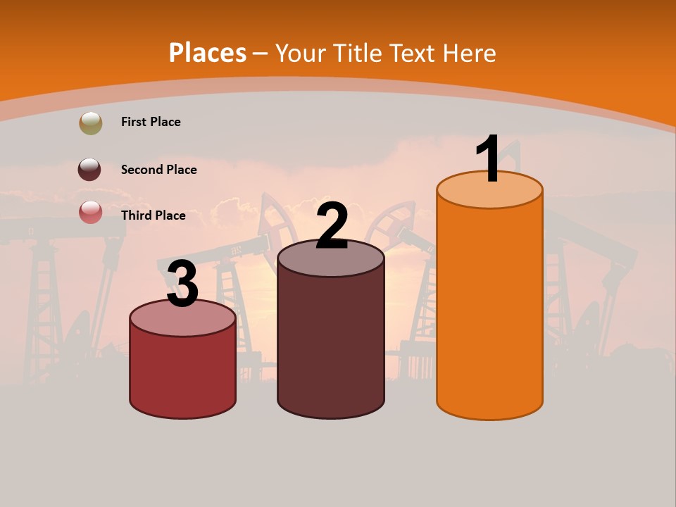 Sunset Kazakhstan Sun PowerPoint Template