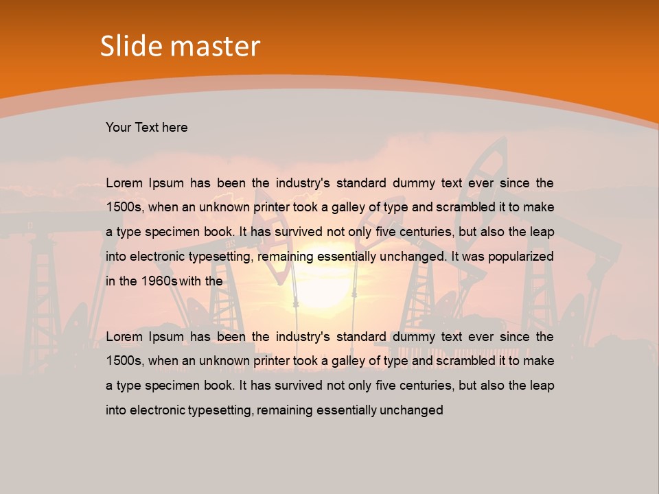 Sunset Kazakhstan Sun PowerPoint Template