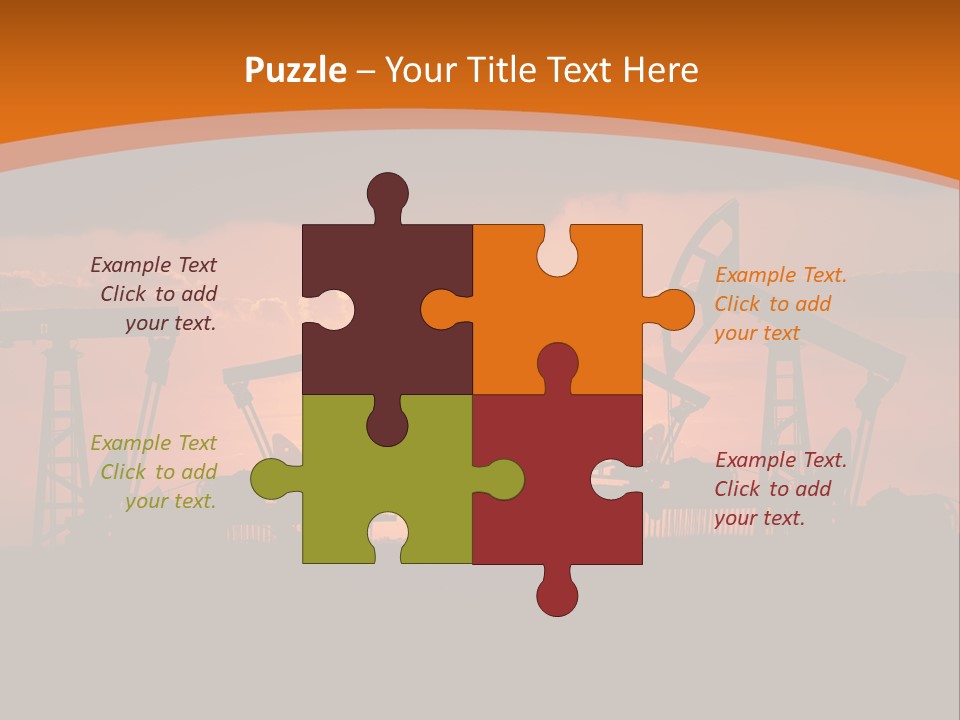 Sunset Kazakhstan Sun PowerPoint Template