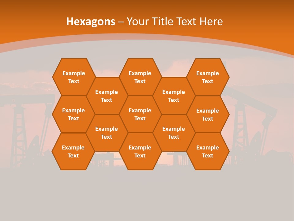 Sunset Kazakhstan Sun PowerPoint Template