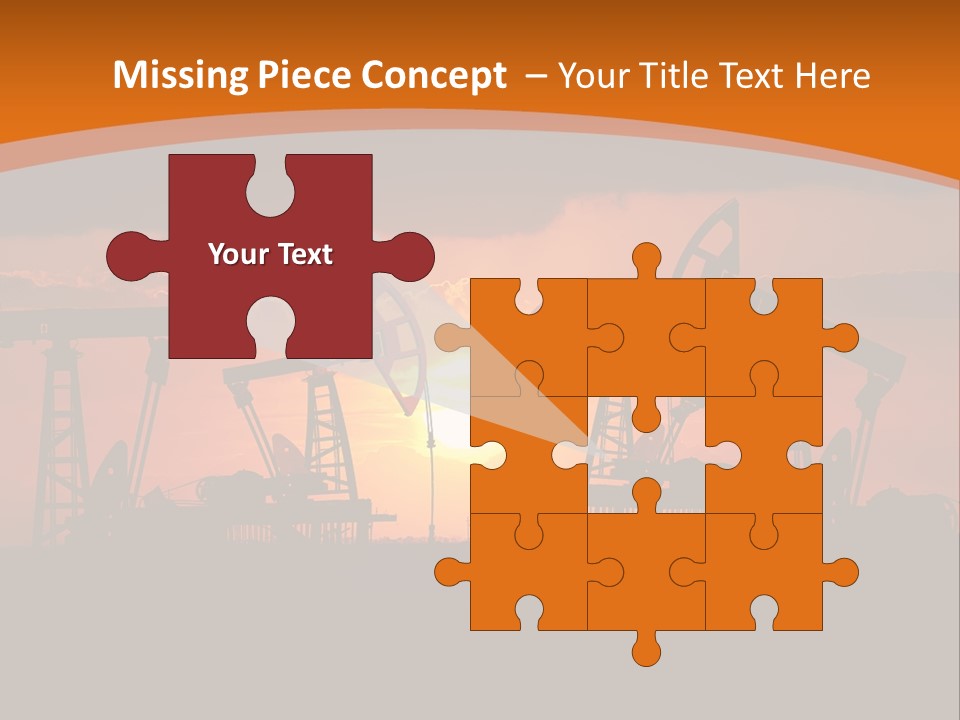 Sunset Kazakhstan Sun PowerPoint Template