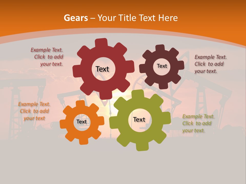 Sunset Kazakhstan Sun PowerPoint Template