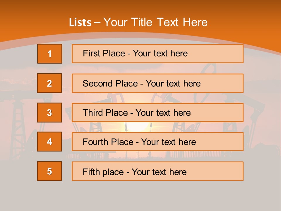 Sunset Kazakhstan Sun PowerPoint Template