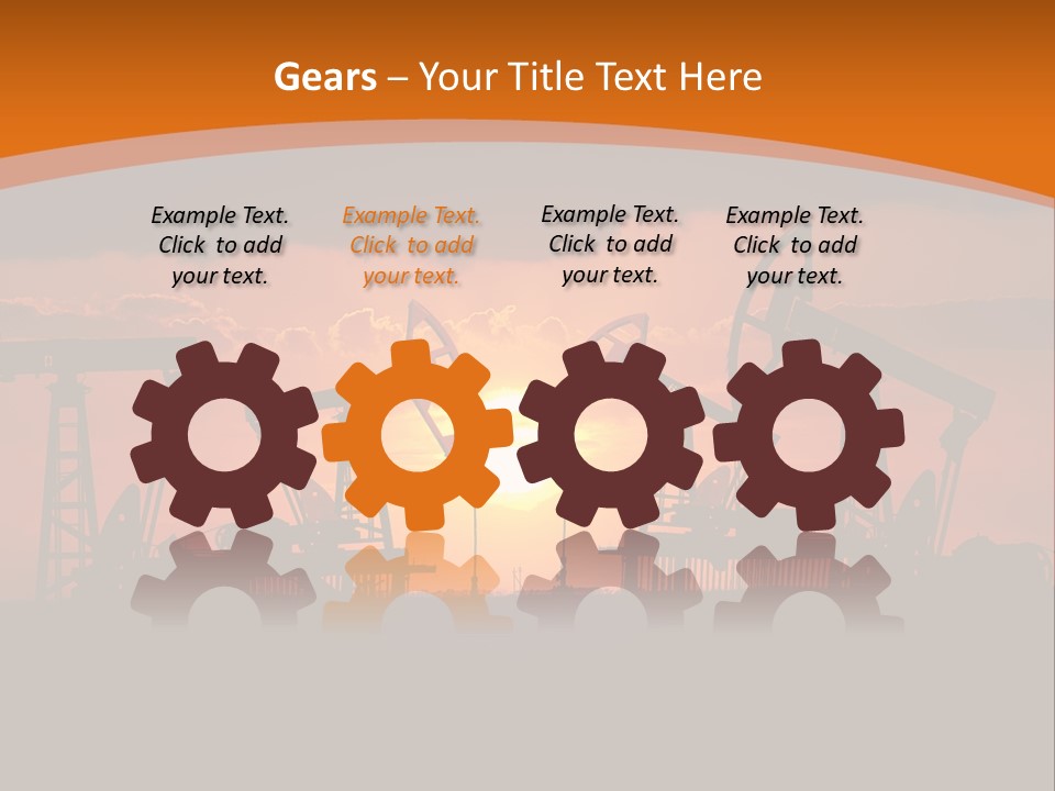 Sunset Kazakhstan Sun PowerPoint Template