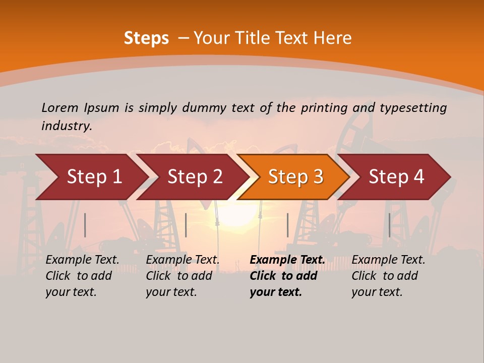 Sunset Kazakhstan Sun PowerPoint Template