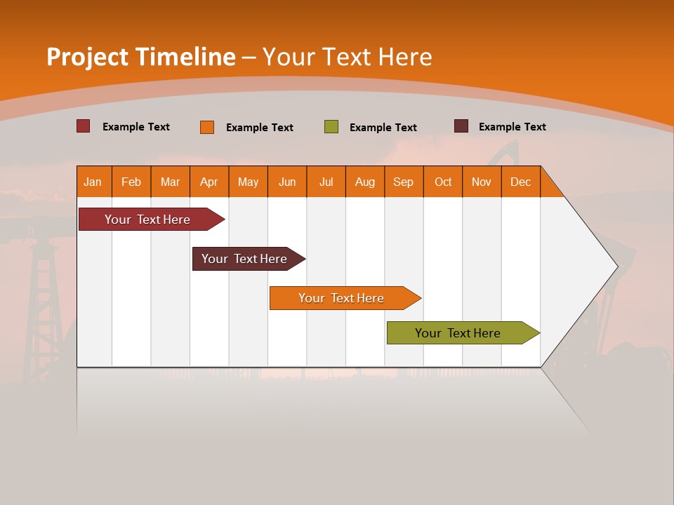 Sunset Kazakhstan Sun PowerPoint Template