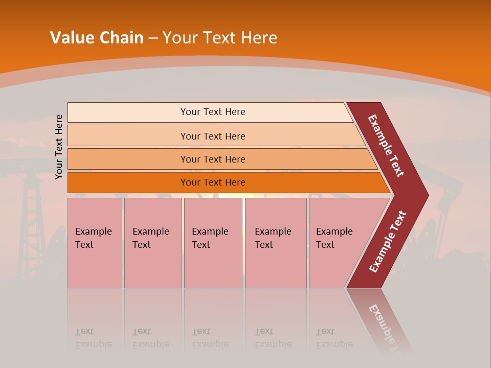 Sunset Kazakhstan Sun PowerPoint Template