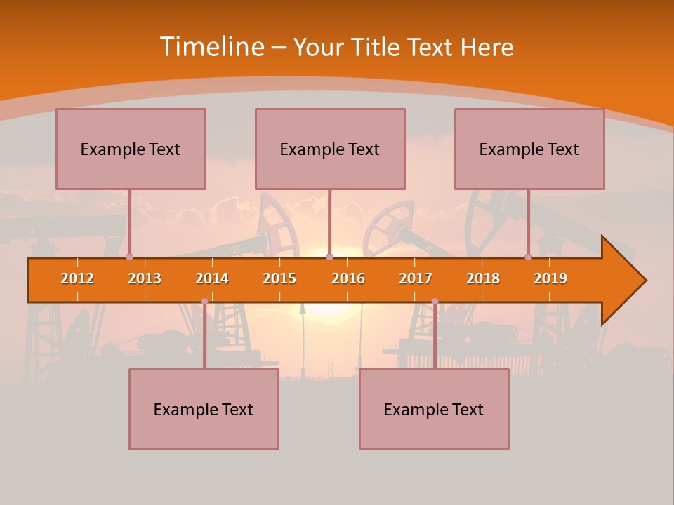 Sunset Kazakhstan Sun PowerPoint Template