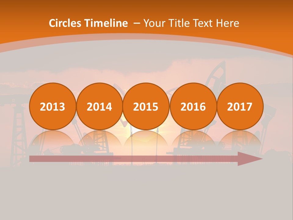 Sunset Kazakhstan Sun PowerPoint Template