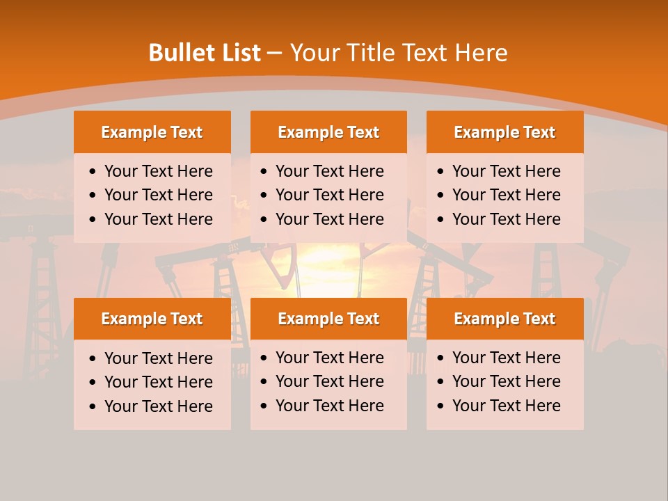 Sunset Kazakhstan Sun PowerPoint Template