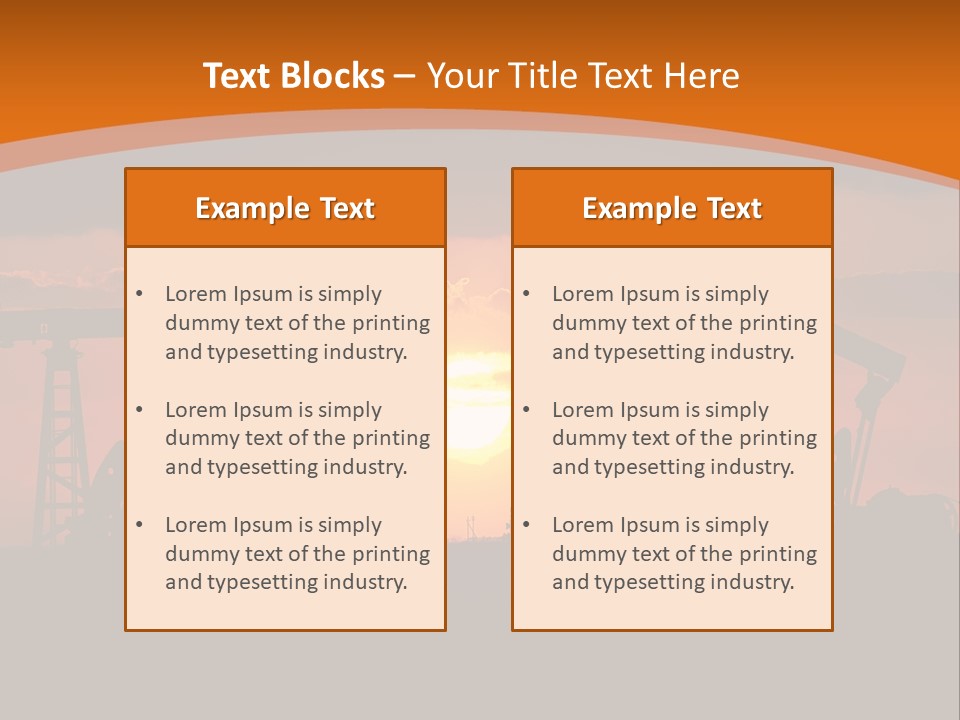 Sunset Kazakhstan Sun PowerPoint Template