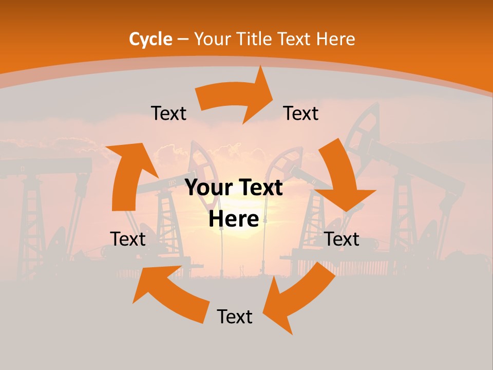 Sunset Kazakhstan Sun PowerPoint Template