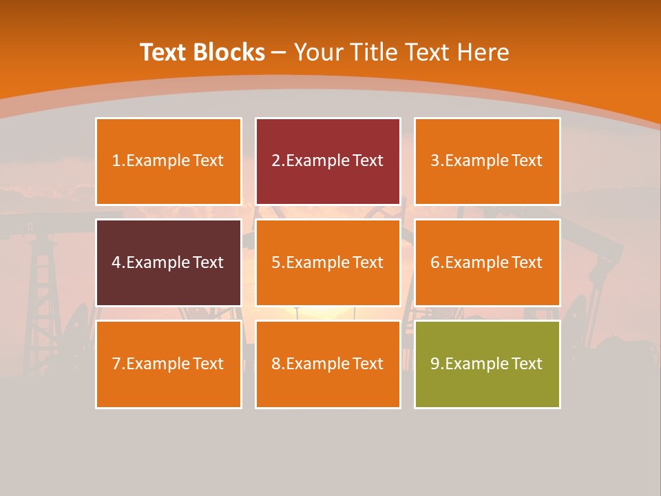 Sunset Kazakhstan Sun PowerPoint Template