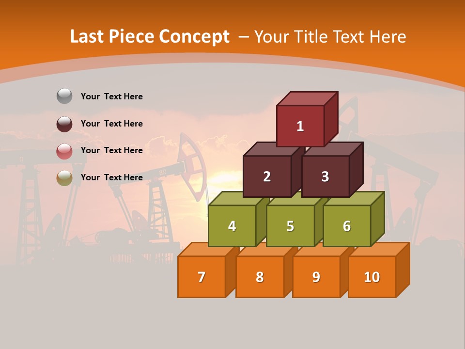 Sunset Kazakhstan Sun PowerPoint Template