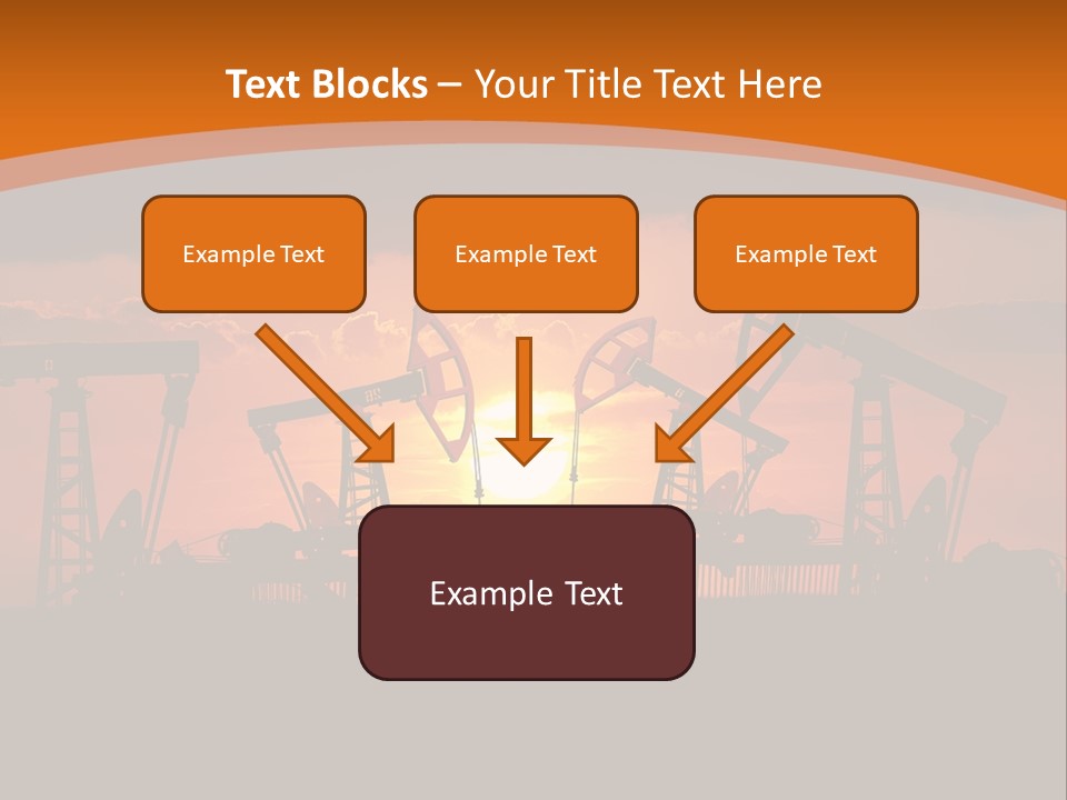 Sunset Kazakhstan Sun PowerPoint Template
