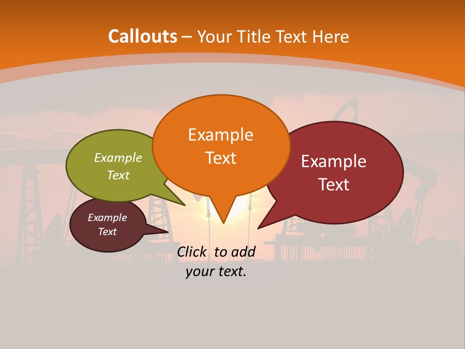 Sunset Kazakhstan Sun PowerPoint Template