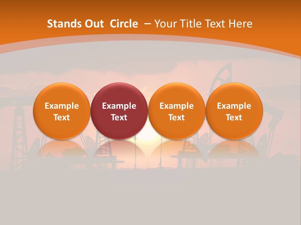 Sunset Kazakhstan Sun PowerPoint Template