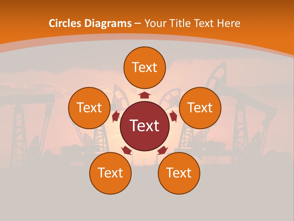 Sunset Kazakhstan Sun PowerPoint Template