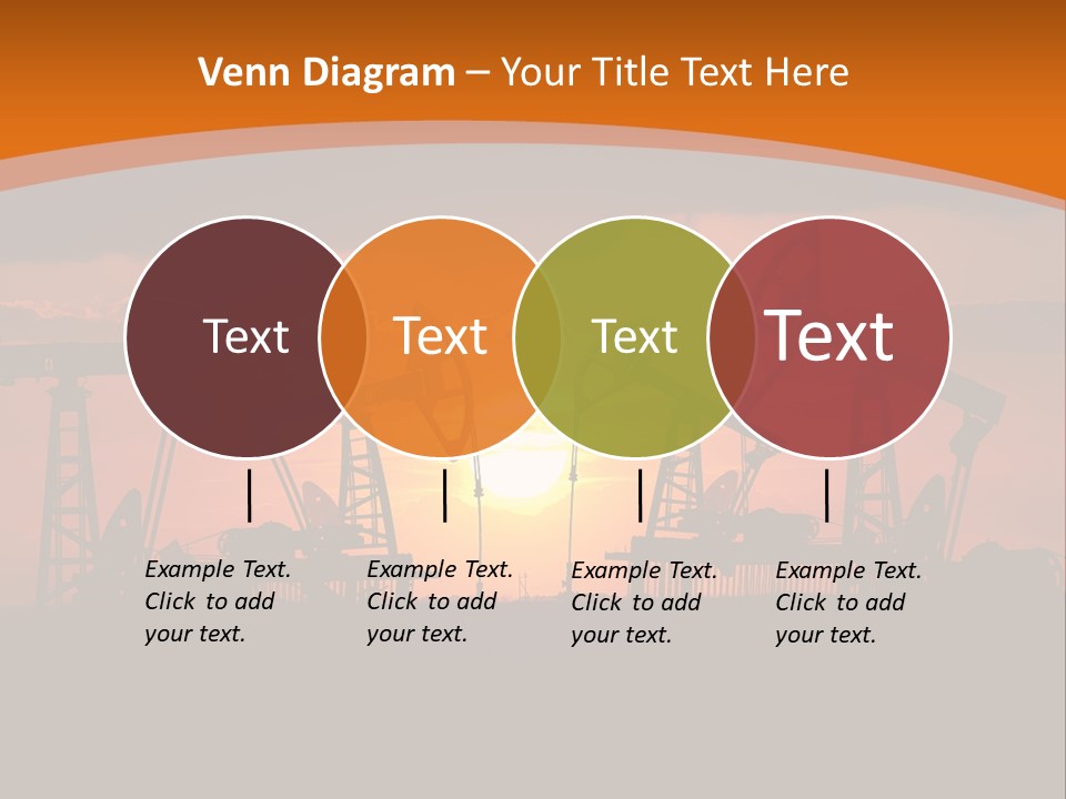 Sunset Kazakhstan Sun PowerPoint Template