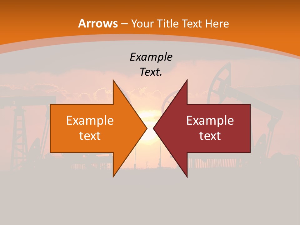 Sunset Kazakhstan Sun PowerPoint Template