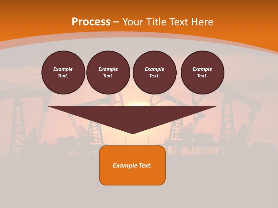 Sunset Kazakhstan Sun PowerPoint Template
