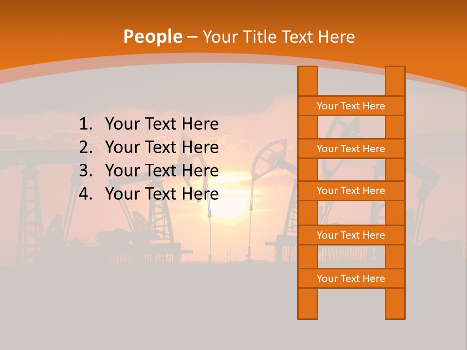 Sunset Kazakhstan Sun PowerPoint Template