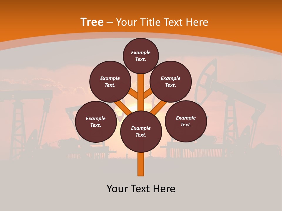 Sunset Kazakhstan Sun PowerPoint Template