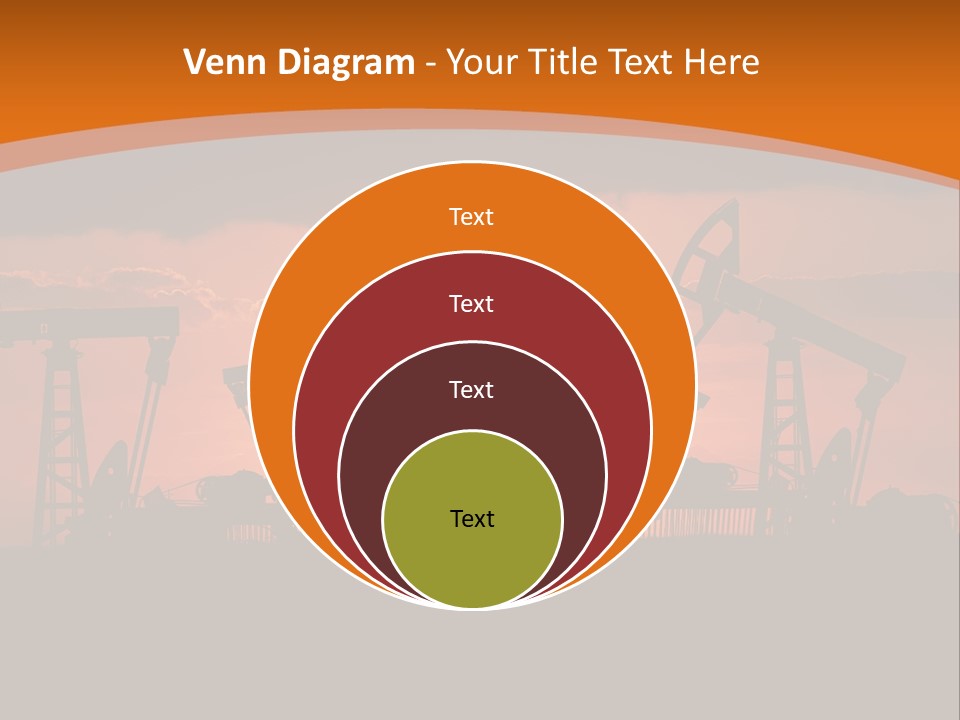 Sunset Kazakhstan Sun PowerPoint Template