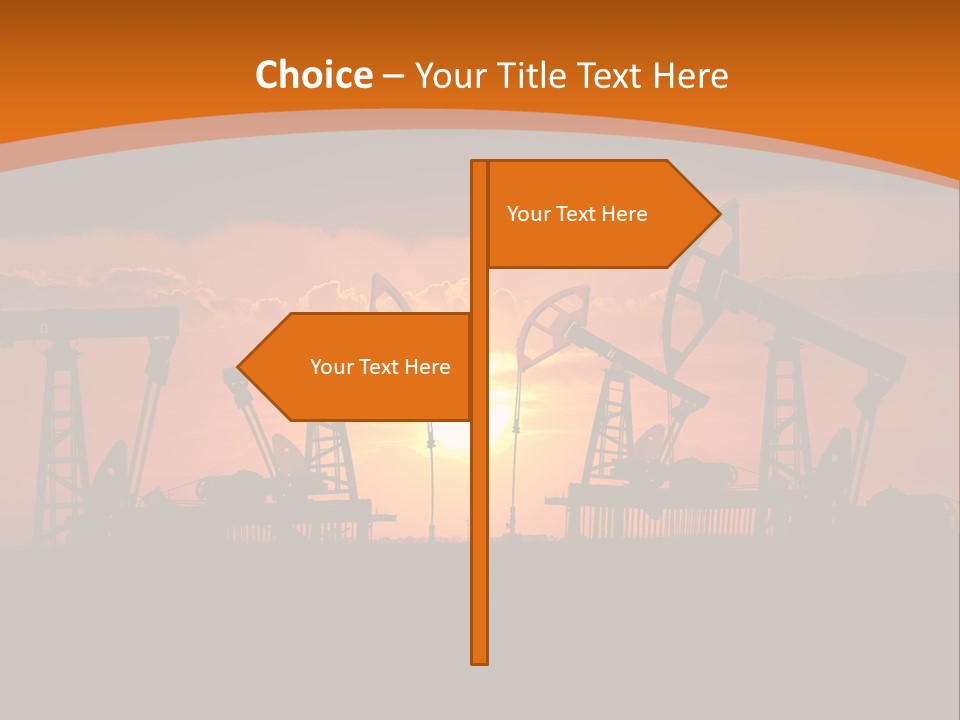 Sunset Kazakhstan Sun PowerPoint Template