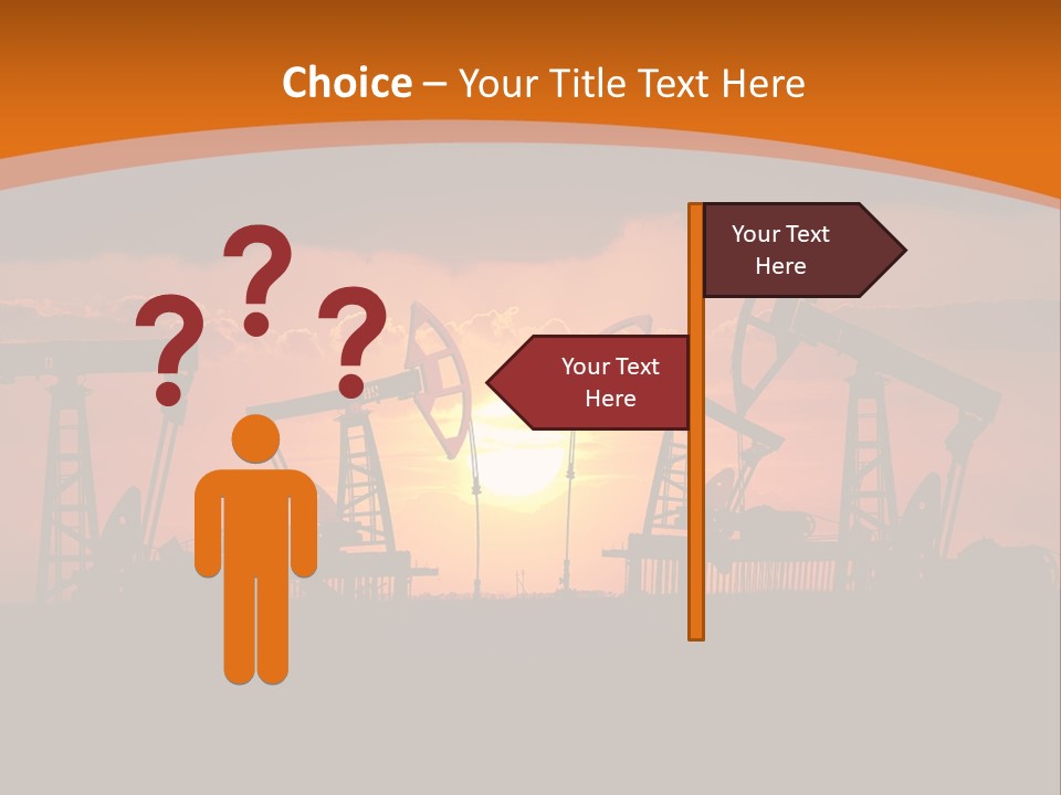 Sunset Kazakhstan Sun PowerPoint Template