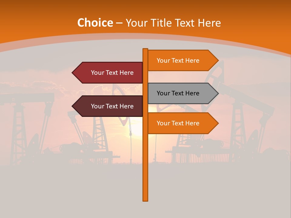Sunset Kazakhstan Sun PowerPoint Template