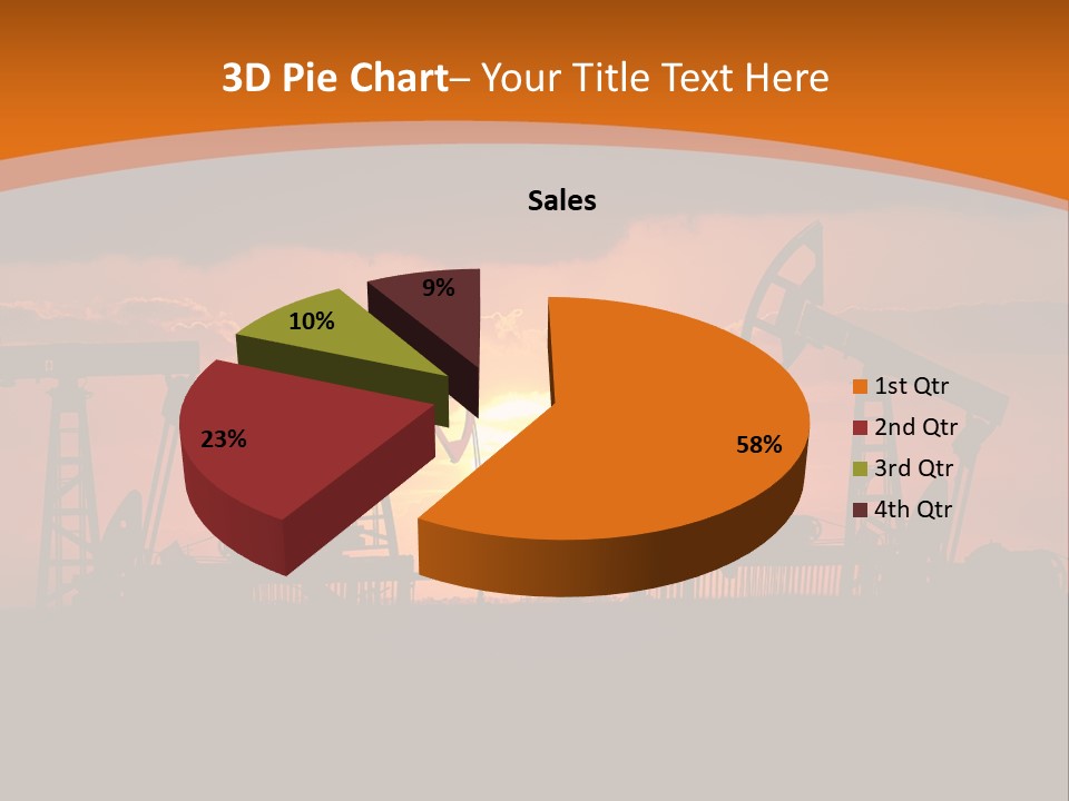 Sunset Kazakhstan Sun PowerPoint Template