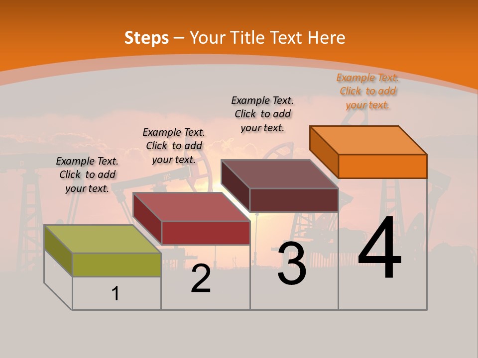 Sunset Kazakhstan Sun PowerPoint Template