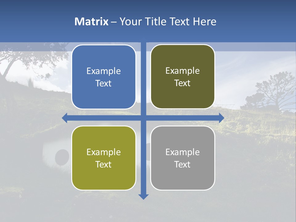 Hobbiton Sky View PowerPoint Template