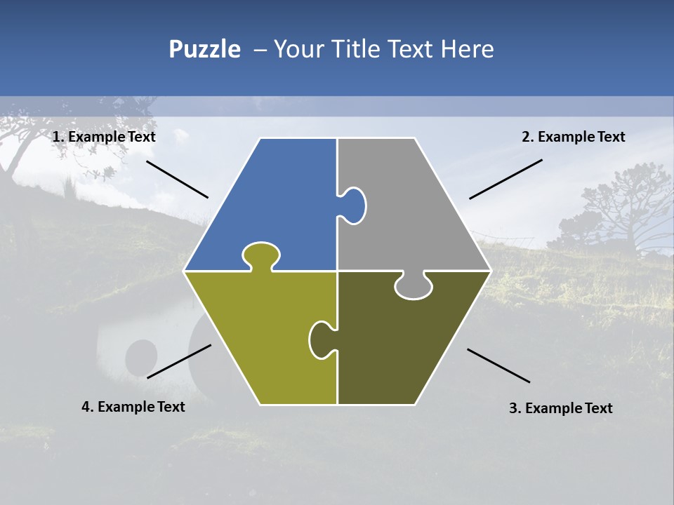 Hobbiton Sky View PowerPoint Template