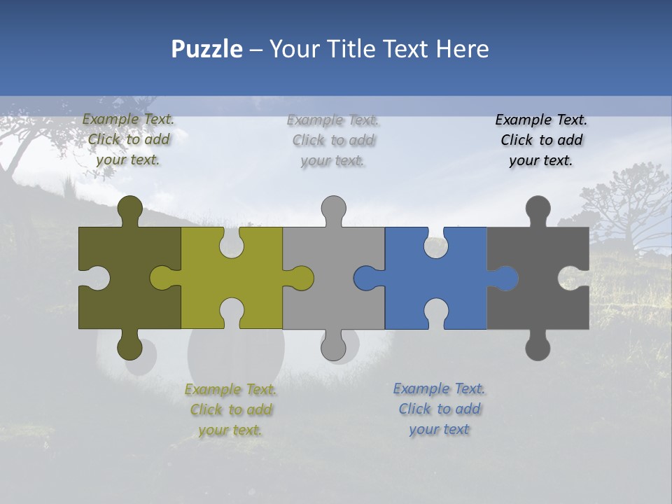 Hobbiton Sky View PowerPoint Template