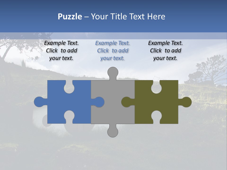 Hobbiton Sky View PowerPoint Template