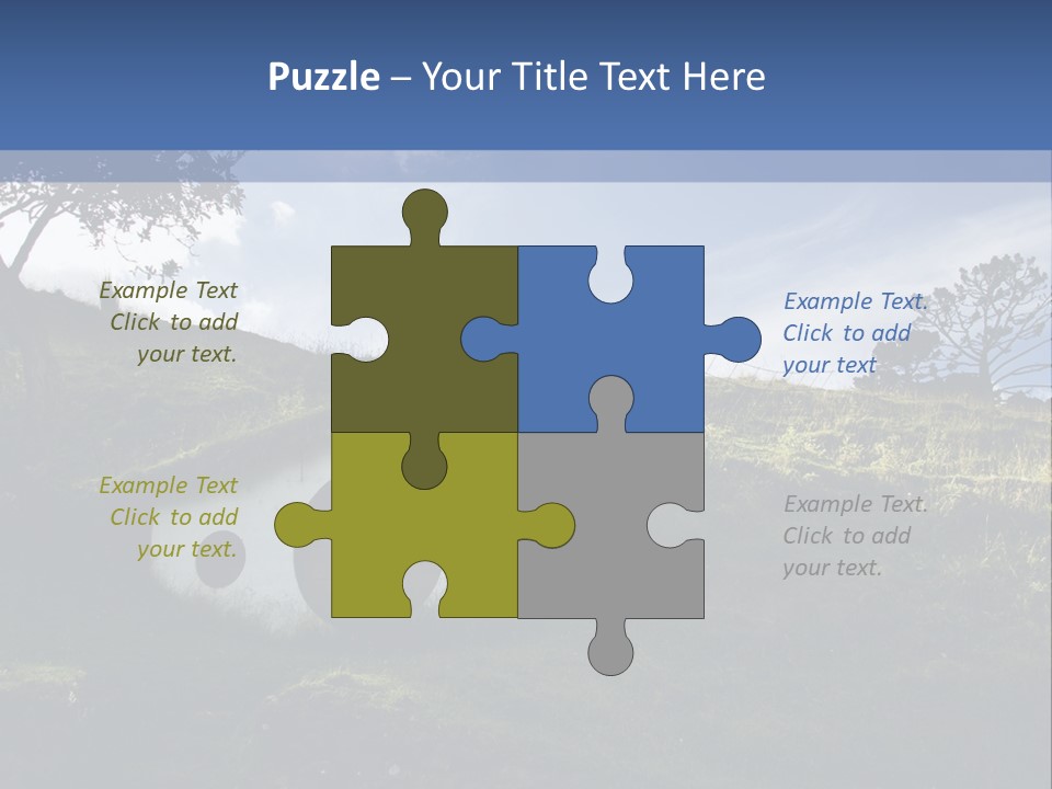 Hobbiton Sky View PowerPoint Template