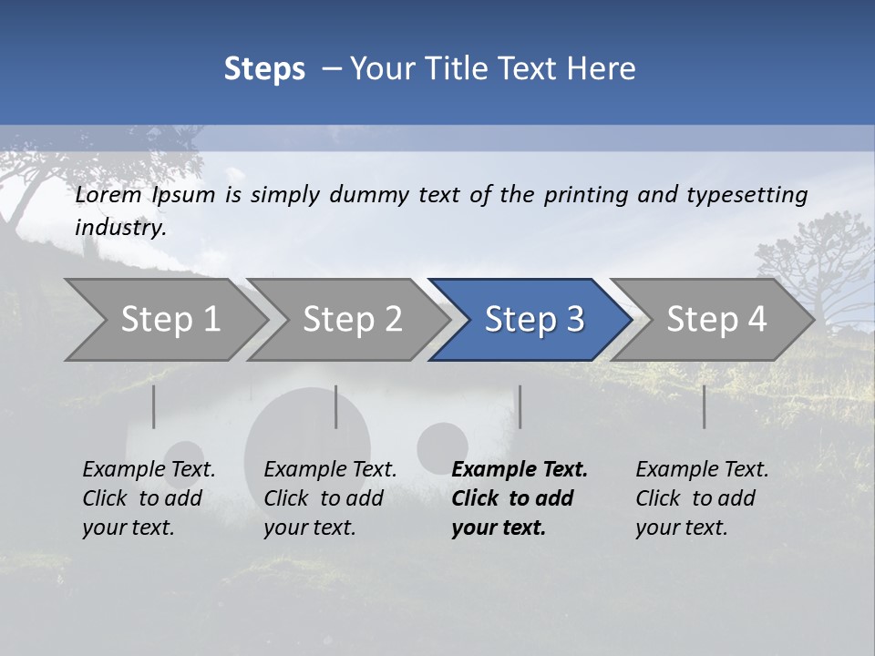 Hobbiton Sky View PowerPoint Template