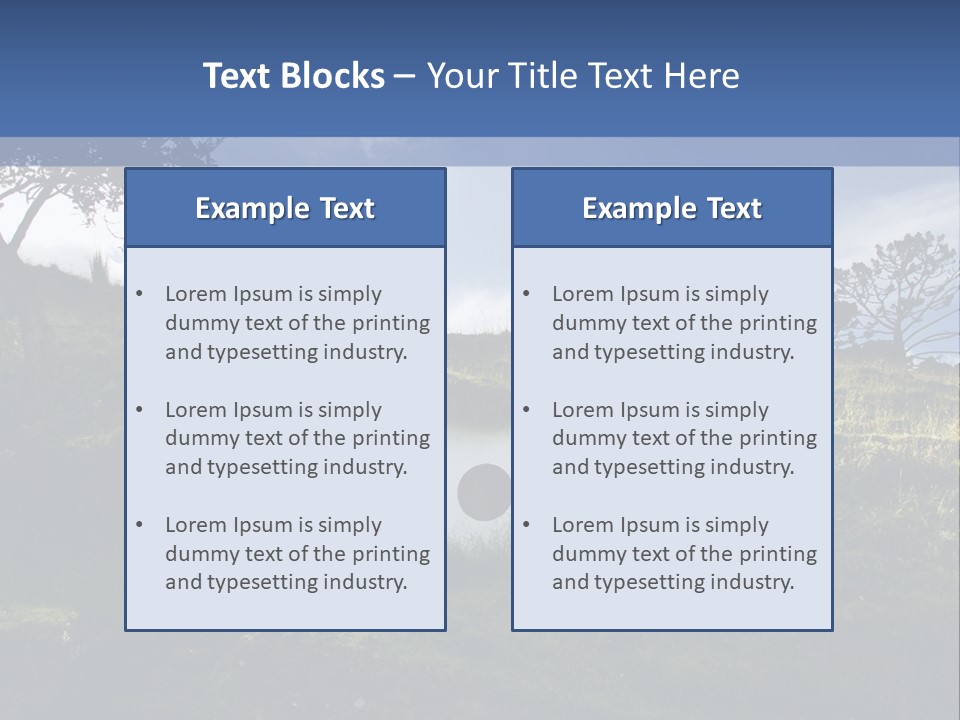 Hobbiton Sky View PowerPoint Template