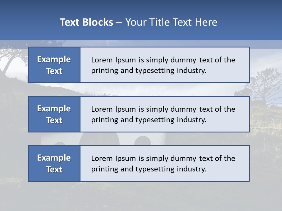 Hobbiton Sky View PowerPoint Template