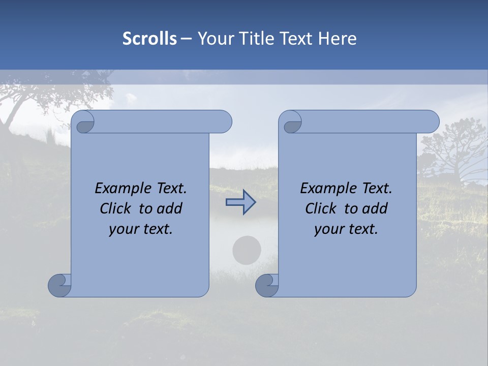 Hobbiton Sky View PowerPoint Template
