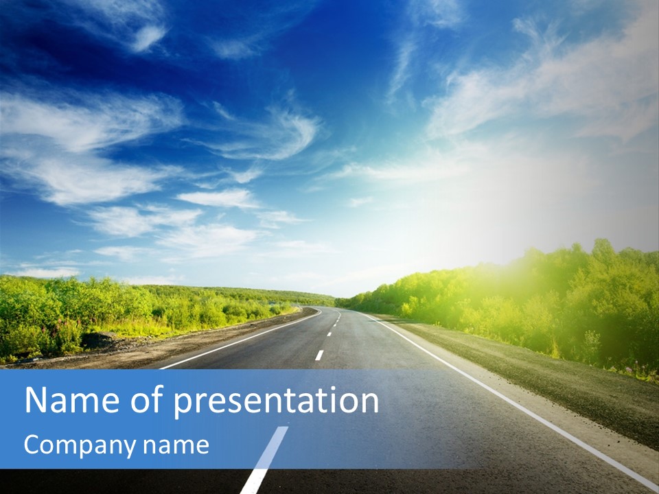 Summer Way Nonurban PowerPoint Template