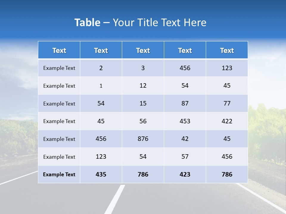 Summer Way Nonurban PowerPoint Template