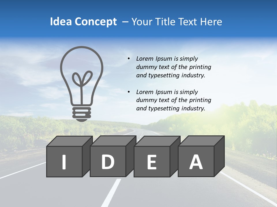 Summer Way Nonurban PowerPoint Template