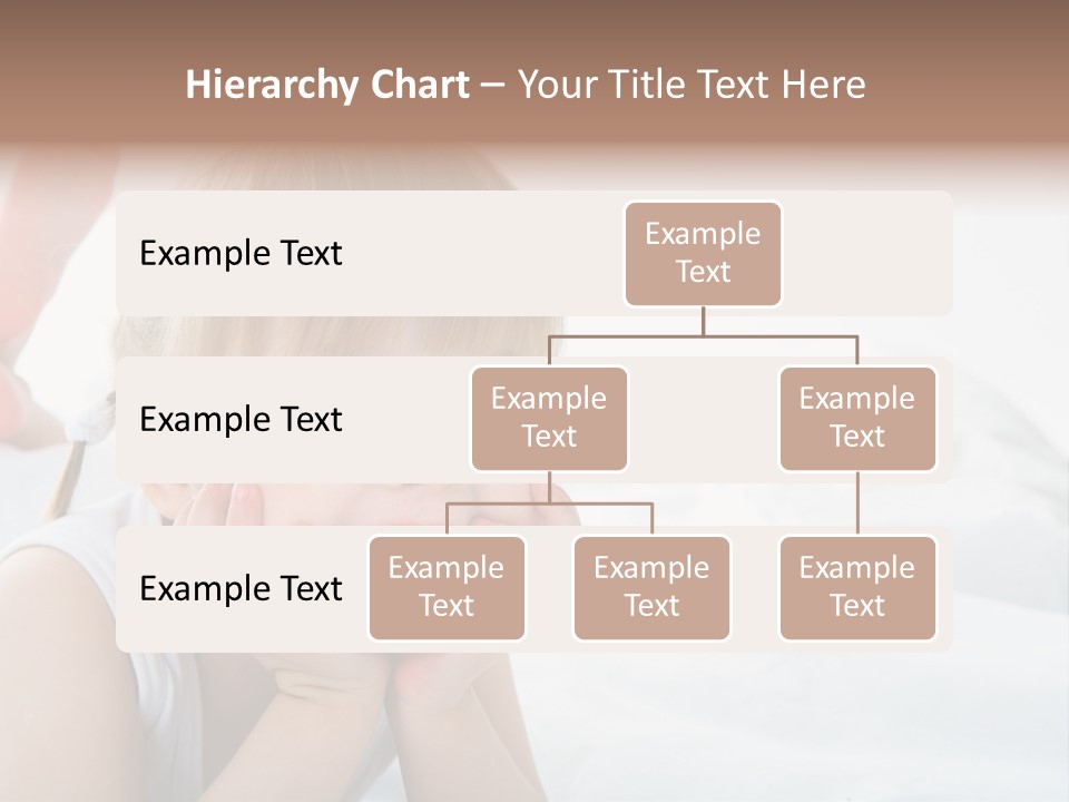 A Little Girl Laying On A Bed With Her Hands On Her Face PowerPoint Template