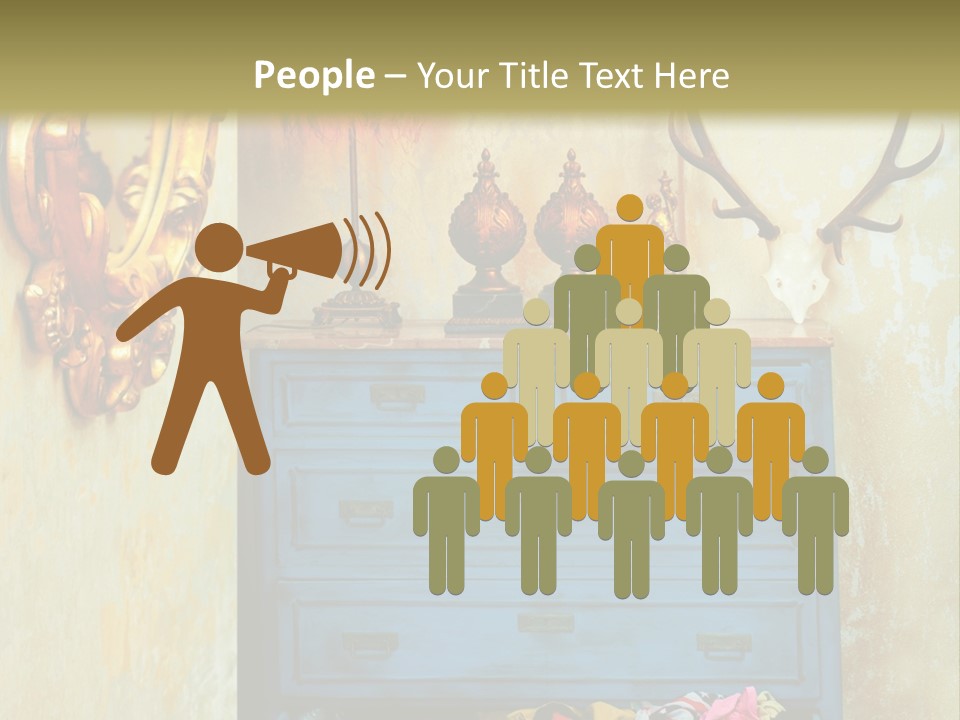 American Beautiful Girl PowerPoint Template