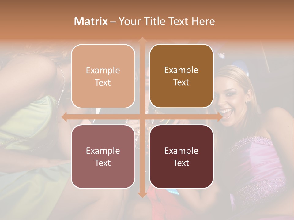 American Beautiful Girl PowerPoint Template