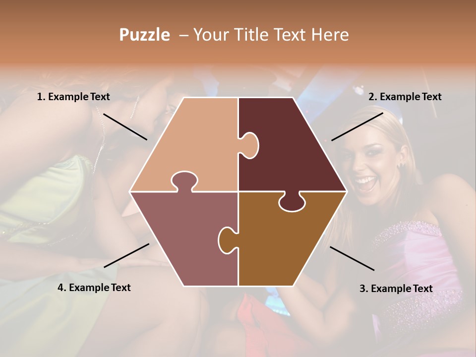 American Beautiful Girl PowerPoint Template