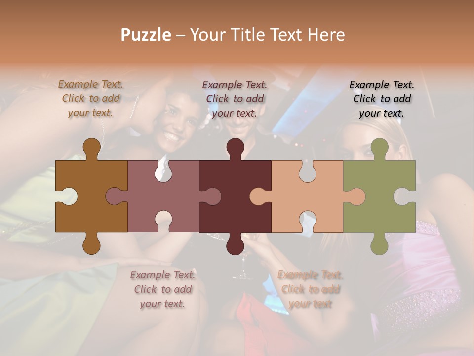 American Beautiful Girl PowerPoint Template